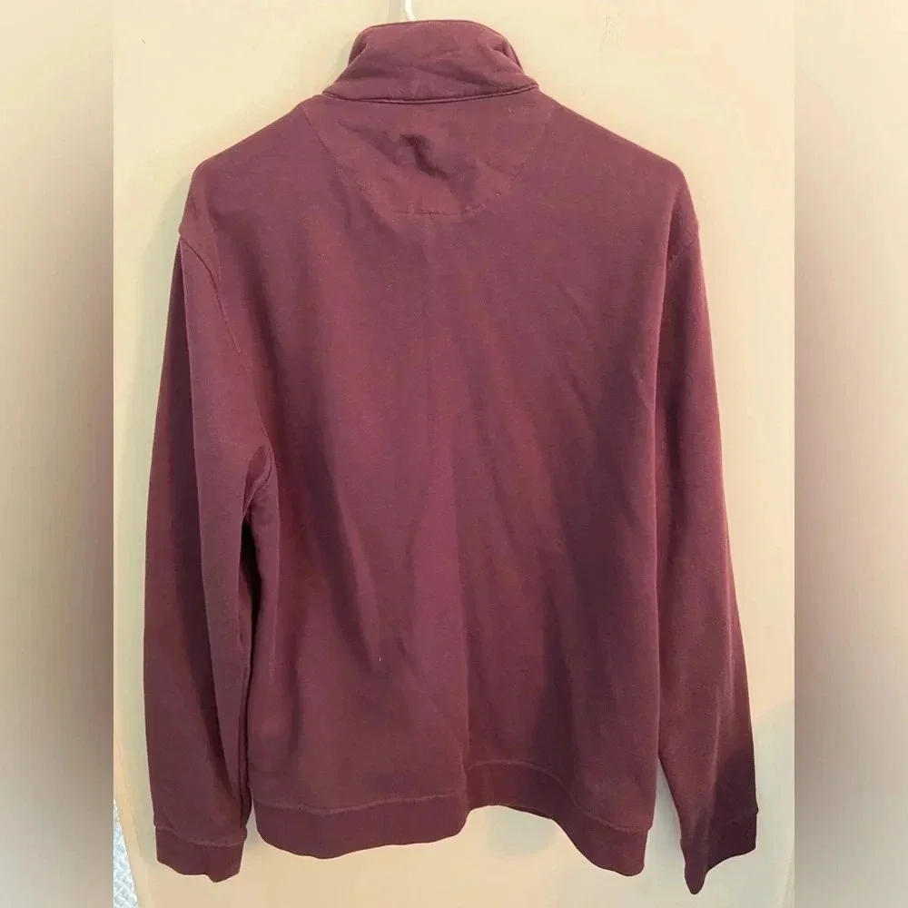🖤 Ted Baker London Folded Button Front Knit Cardigan Men's Sz 6 US -2XL 44 Wine